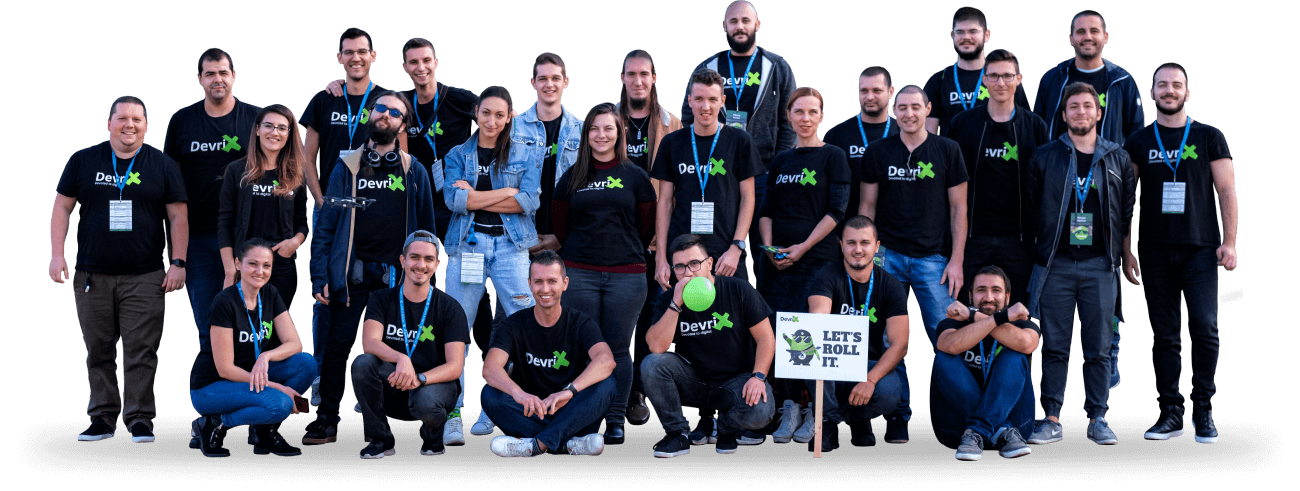 Group photo of the DevriX Team