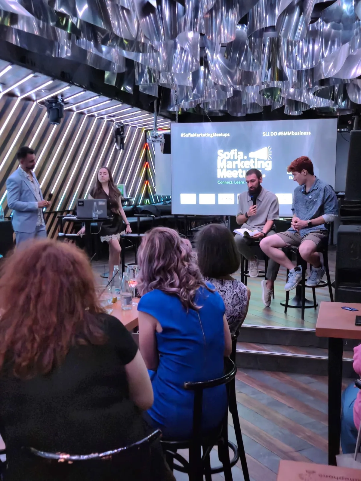 Panel discussion on stage