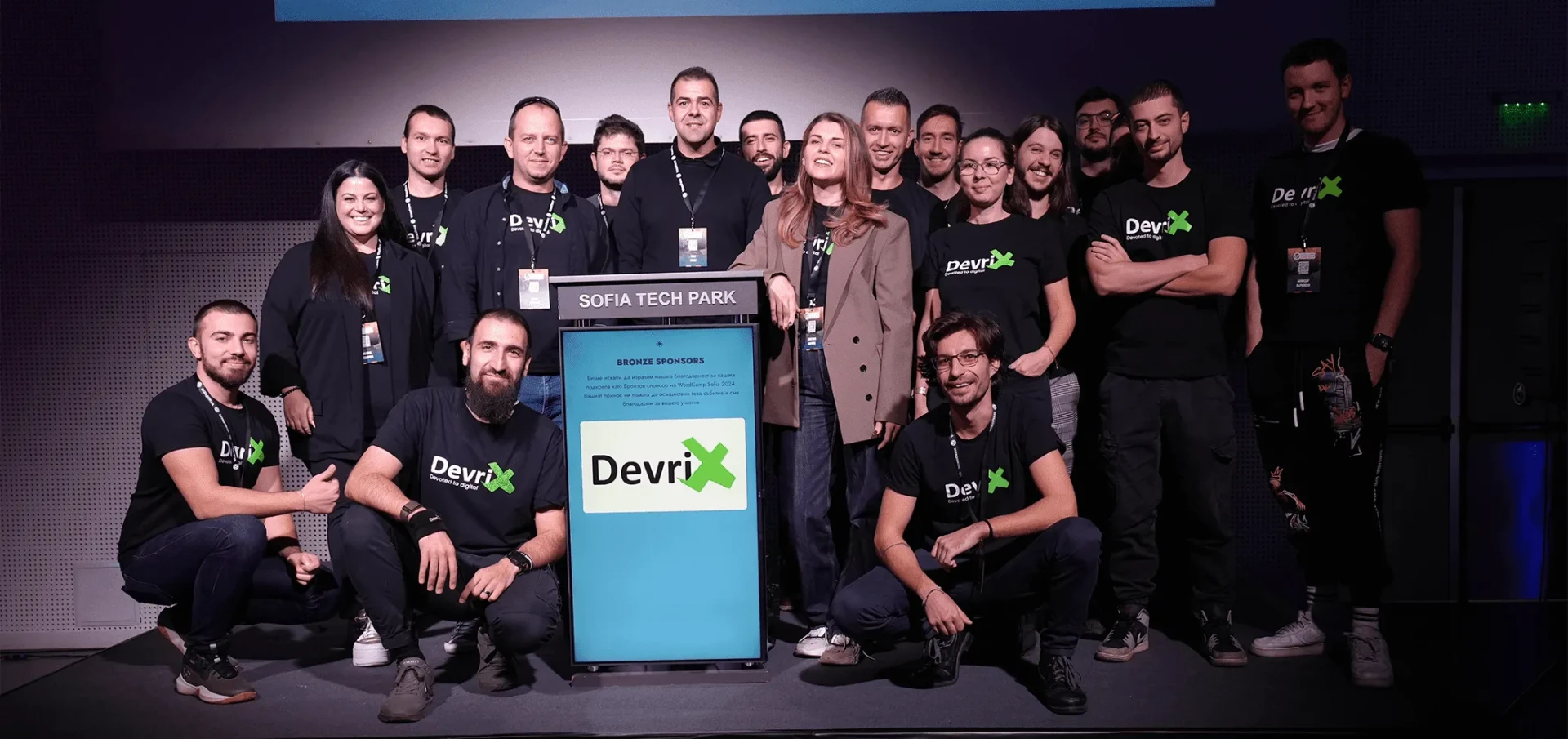 The DevriX team working together