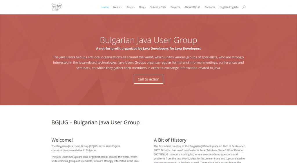 BGJUG Bulgarian Java User Group - Header