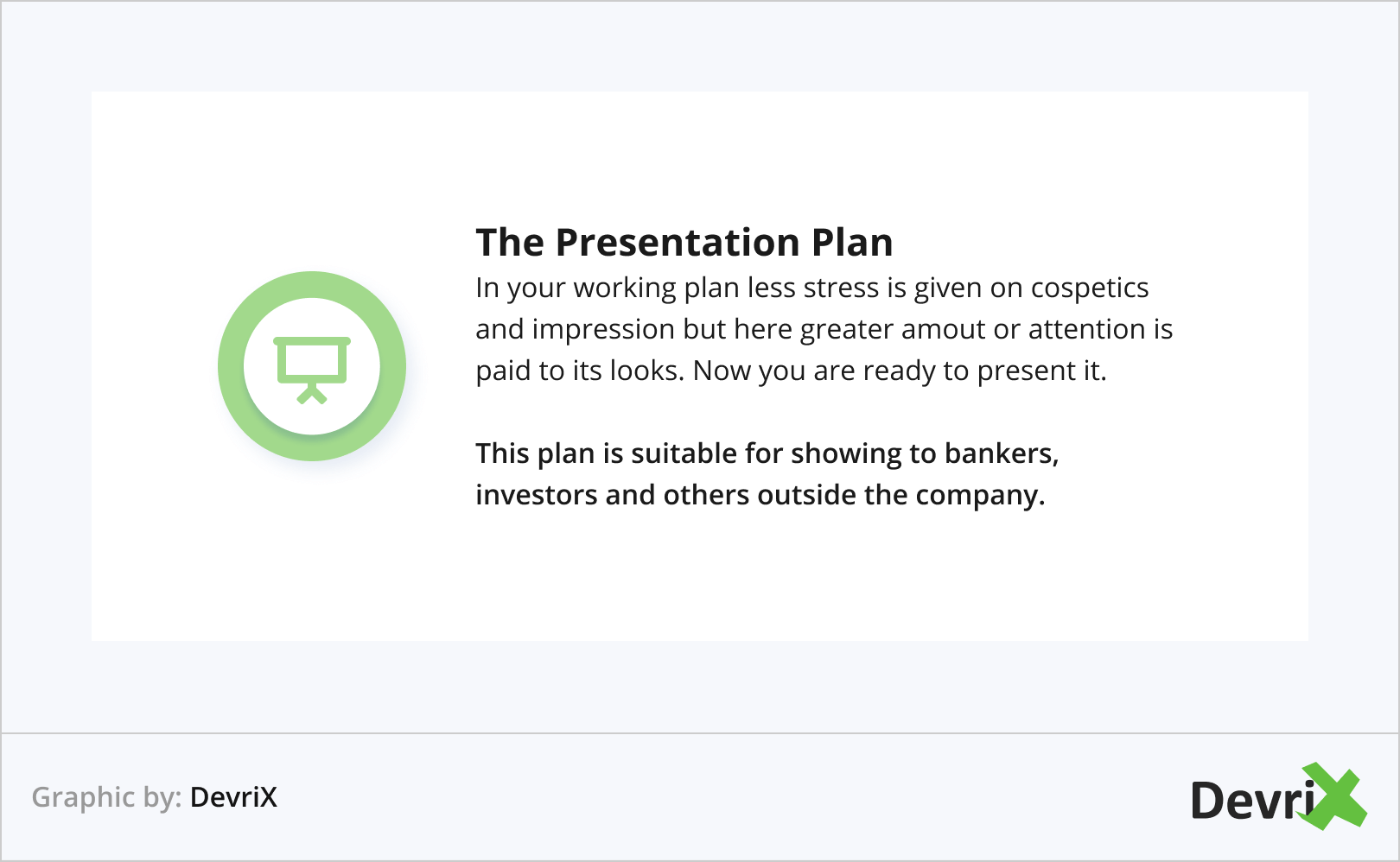 The Presentation Plan