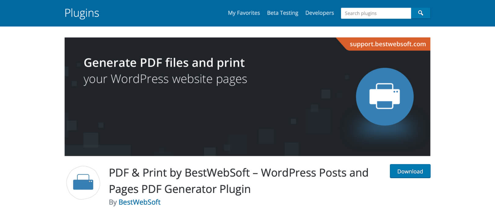 PDF and Print