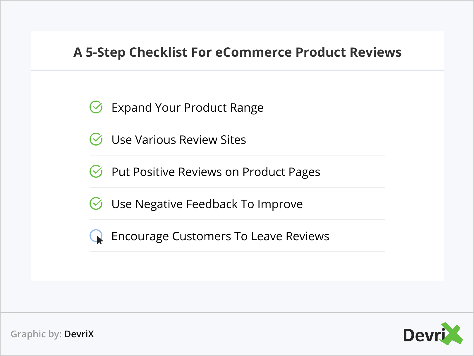A 5 Step Checklist For eCommerce Product Reviews