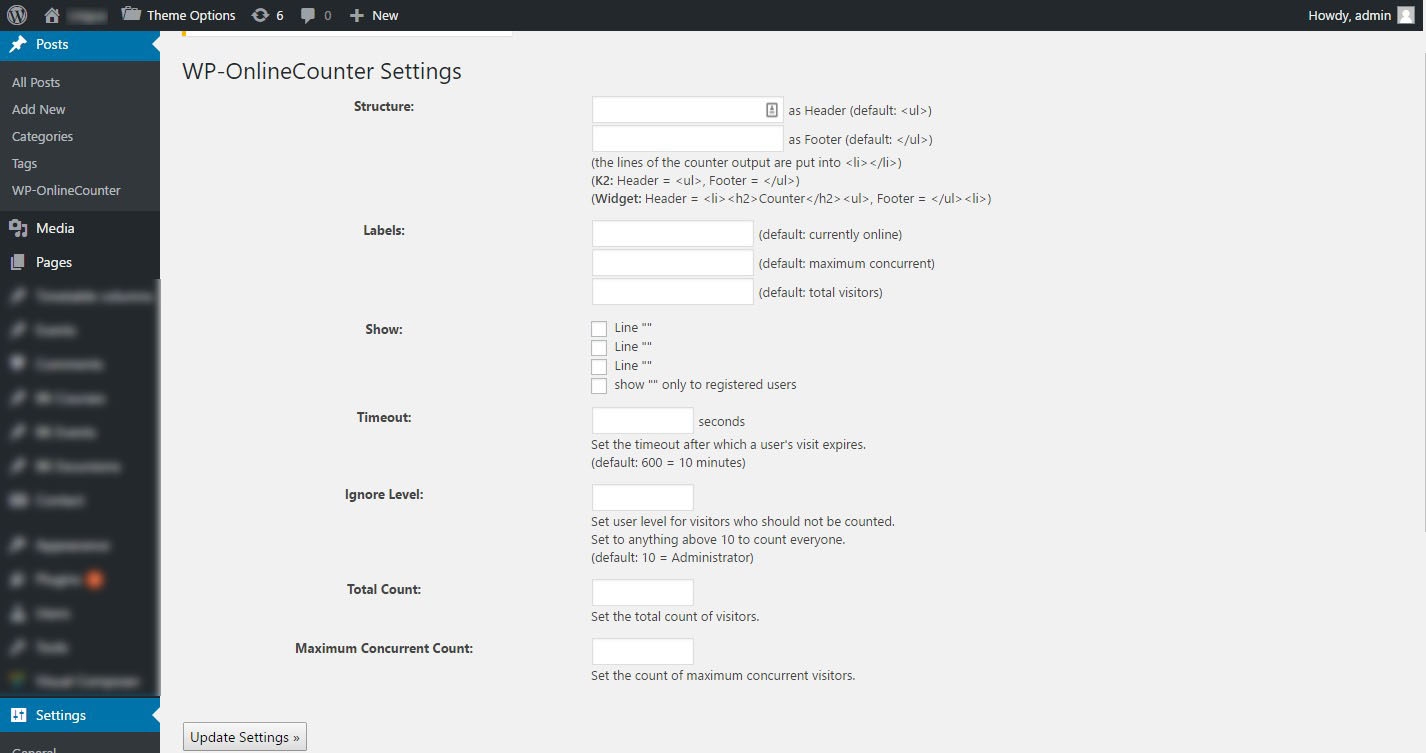 WP Online Counter