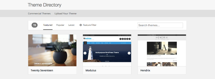 WordPress Themes directory