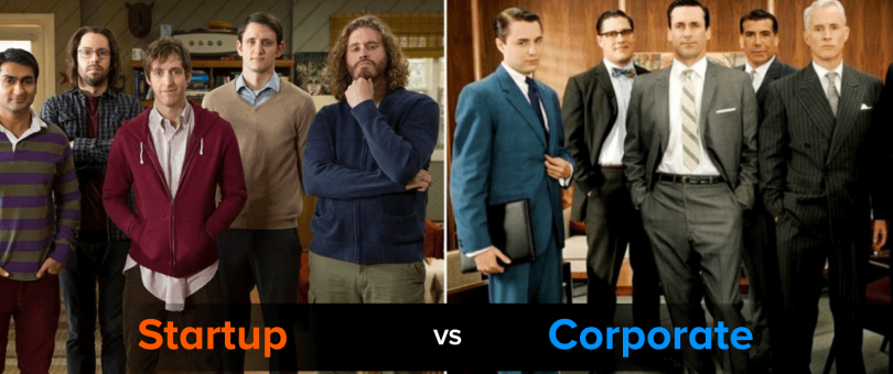 startup vs corporate