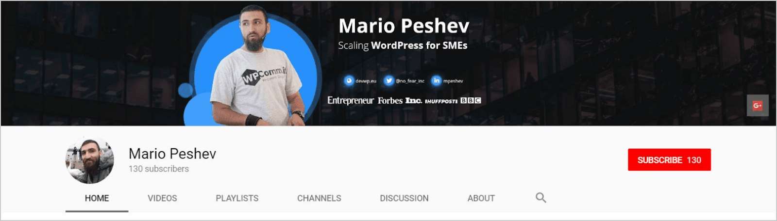 Mario-Peshev-YouTube-account