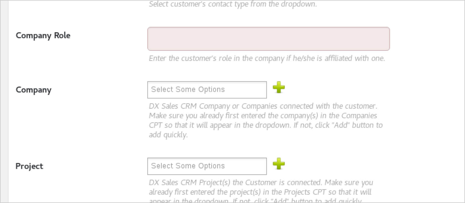 DX Sales CRM Custom Dashboard