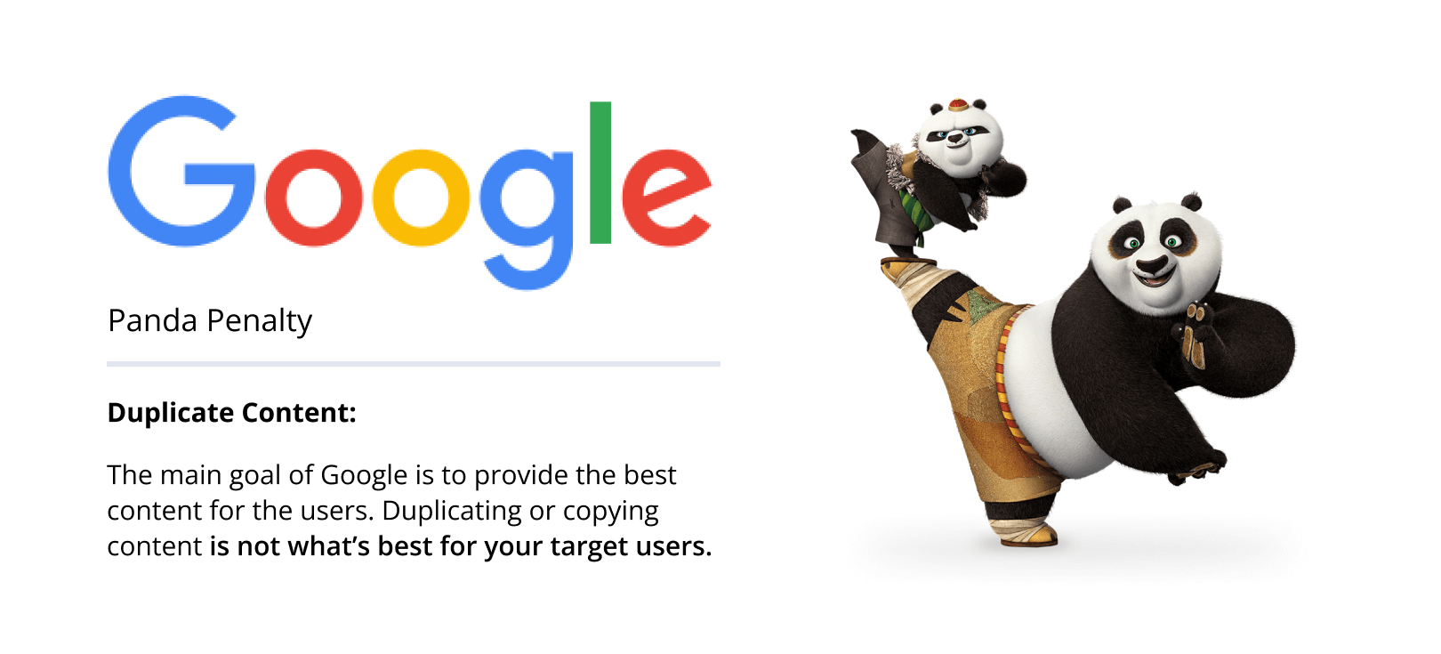Google Panda Penalty Duplicate Content