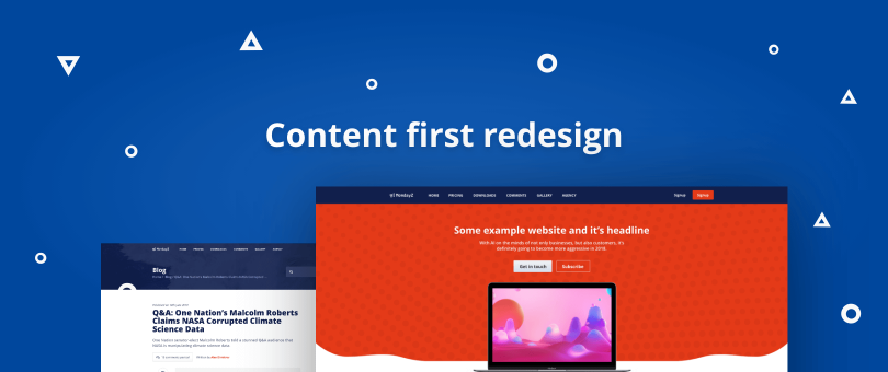 Content-First Redesign