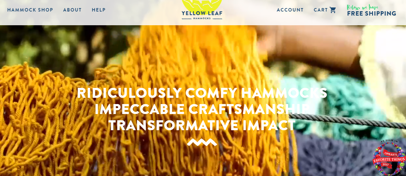 Yellow Leaf Hammocks About Us page