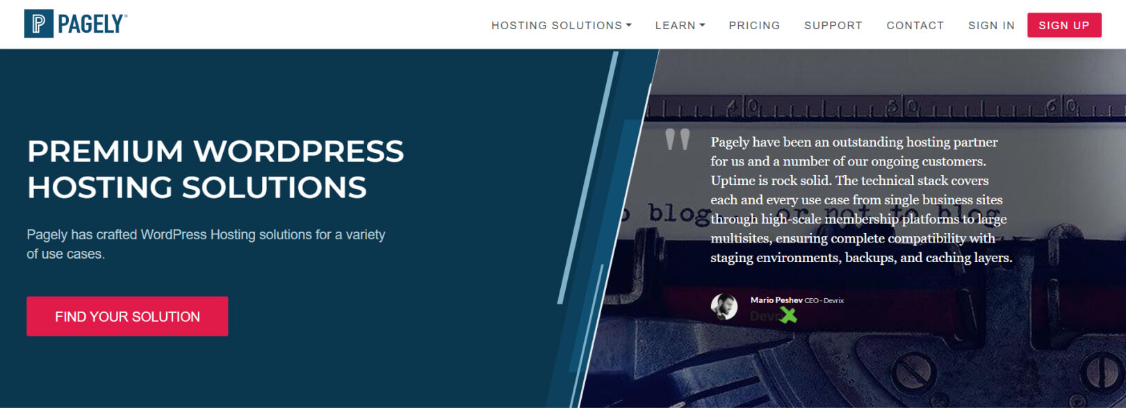 Pagely hosting provider