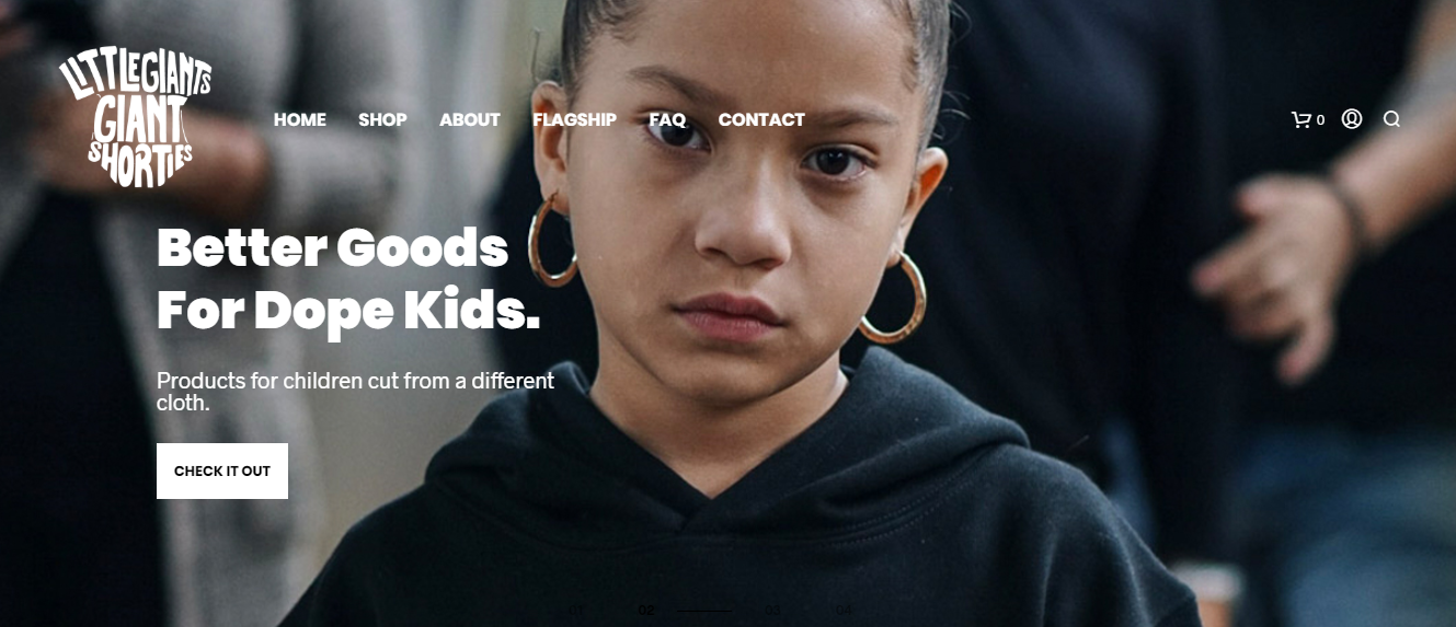 Little Giants ecommerce website
