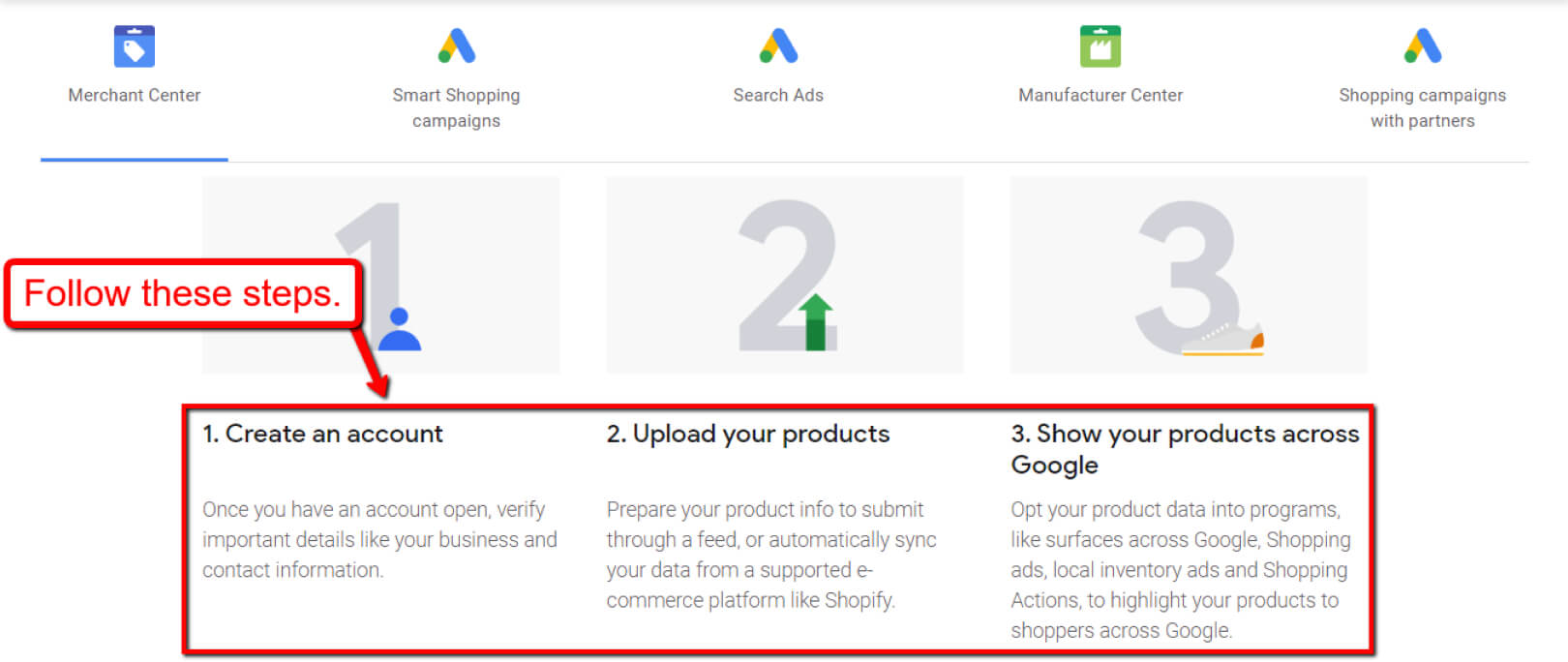 Product Promotion Tools - Google Merchant Center