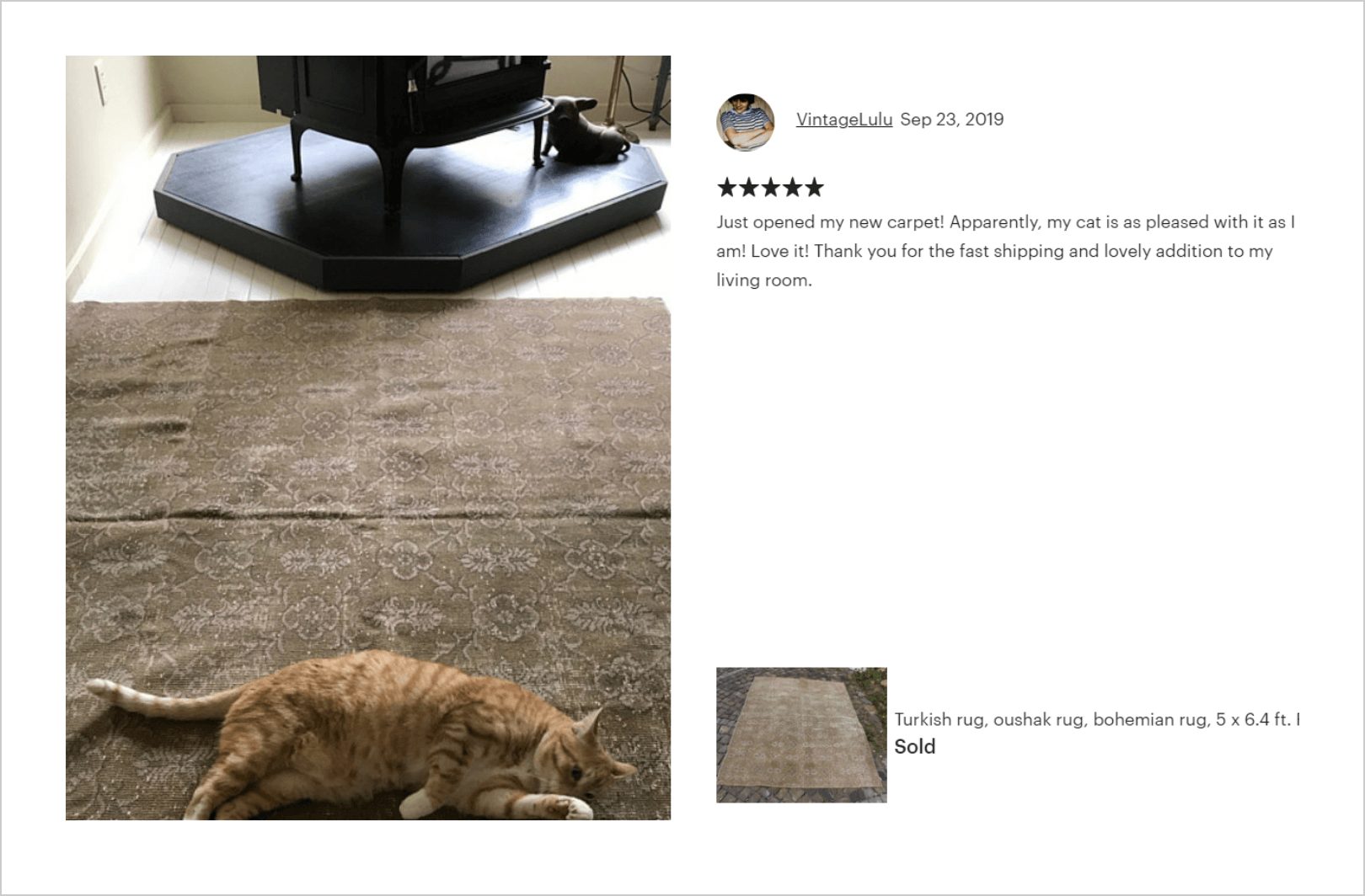 Etsy carpet product reviews