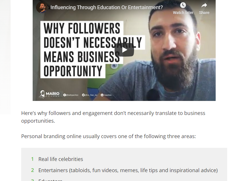 Mario Peshev Why followers doesn't necessarily means business opportunity