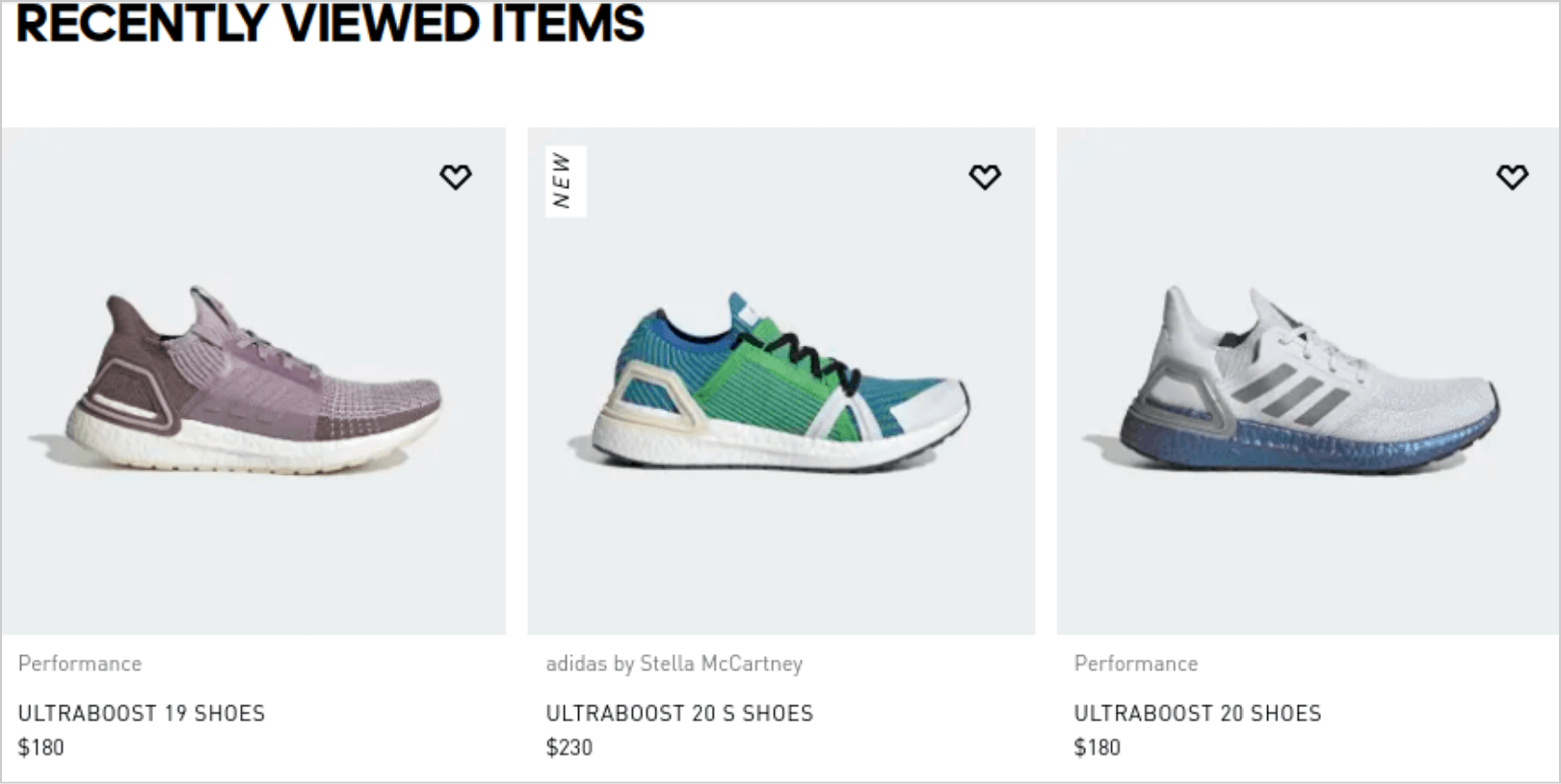 Nike Recently Viewed Items