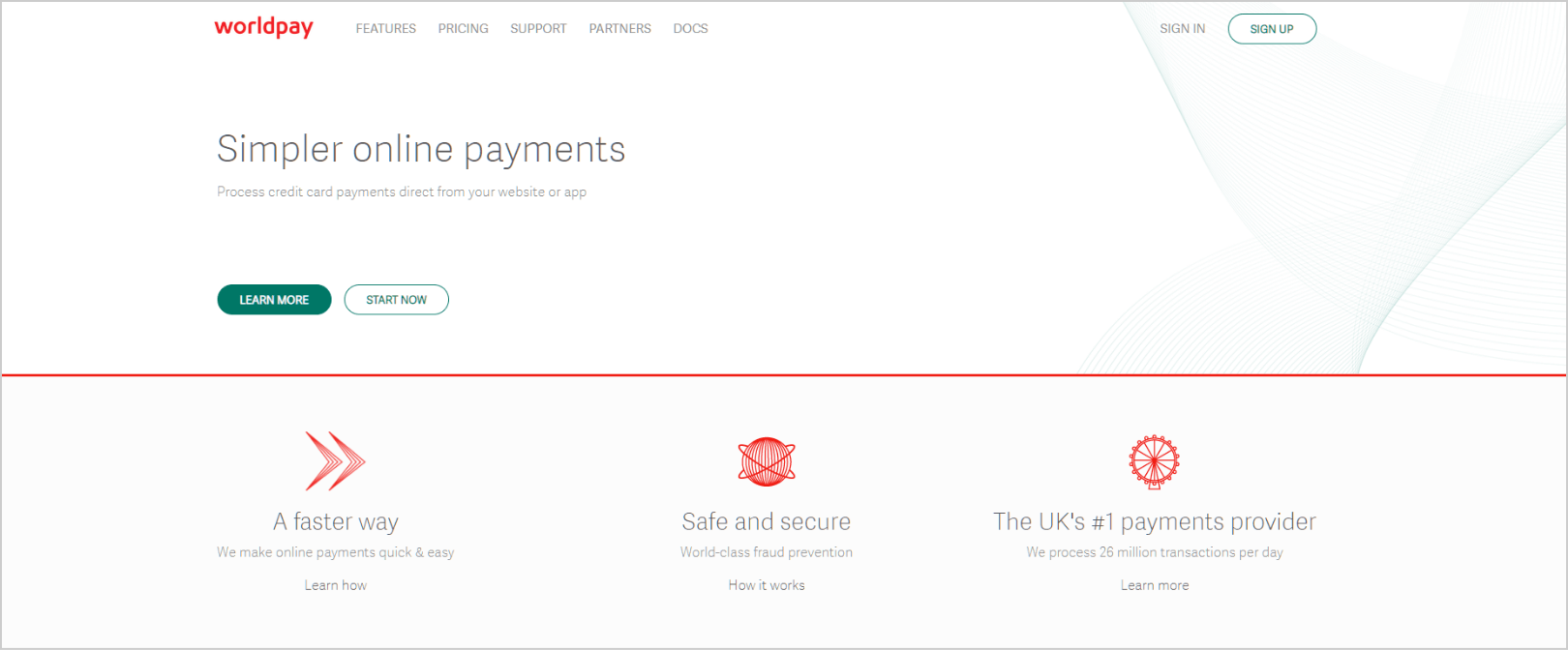 World Pay Page Screens