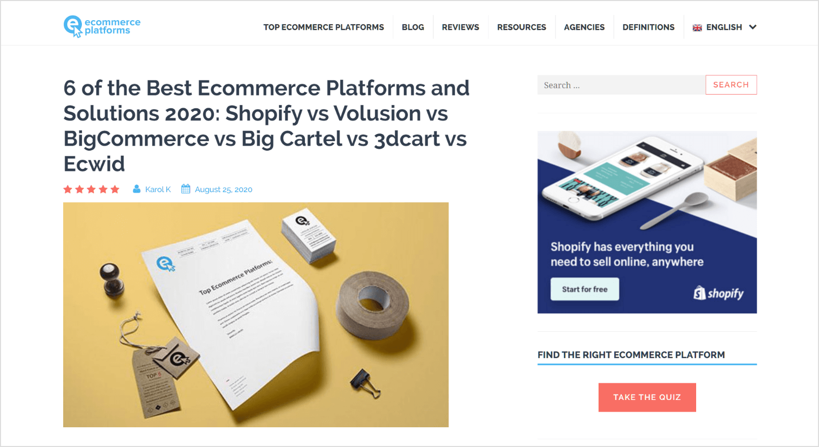 Ecommerce Platforms