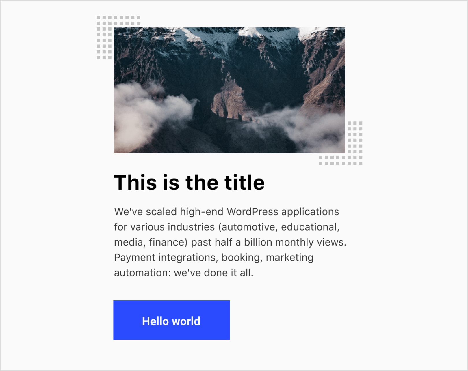 website style grid boxes