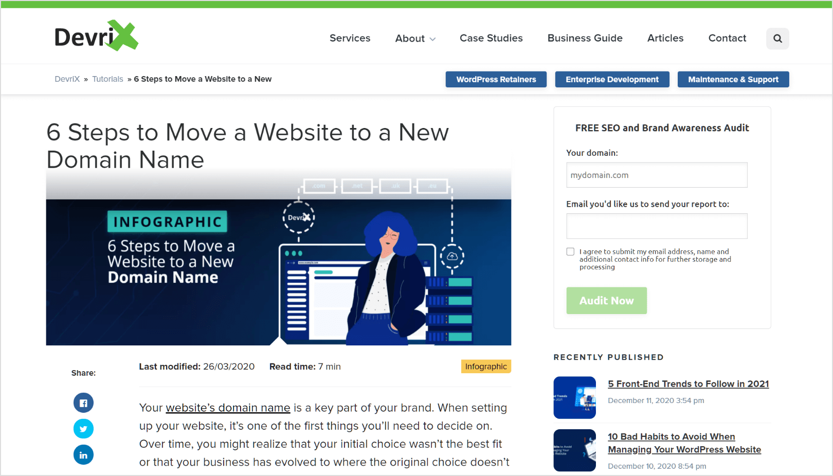move website to a new domain blog post