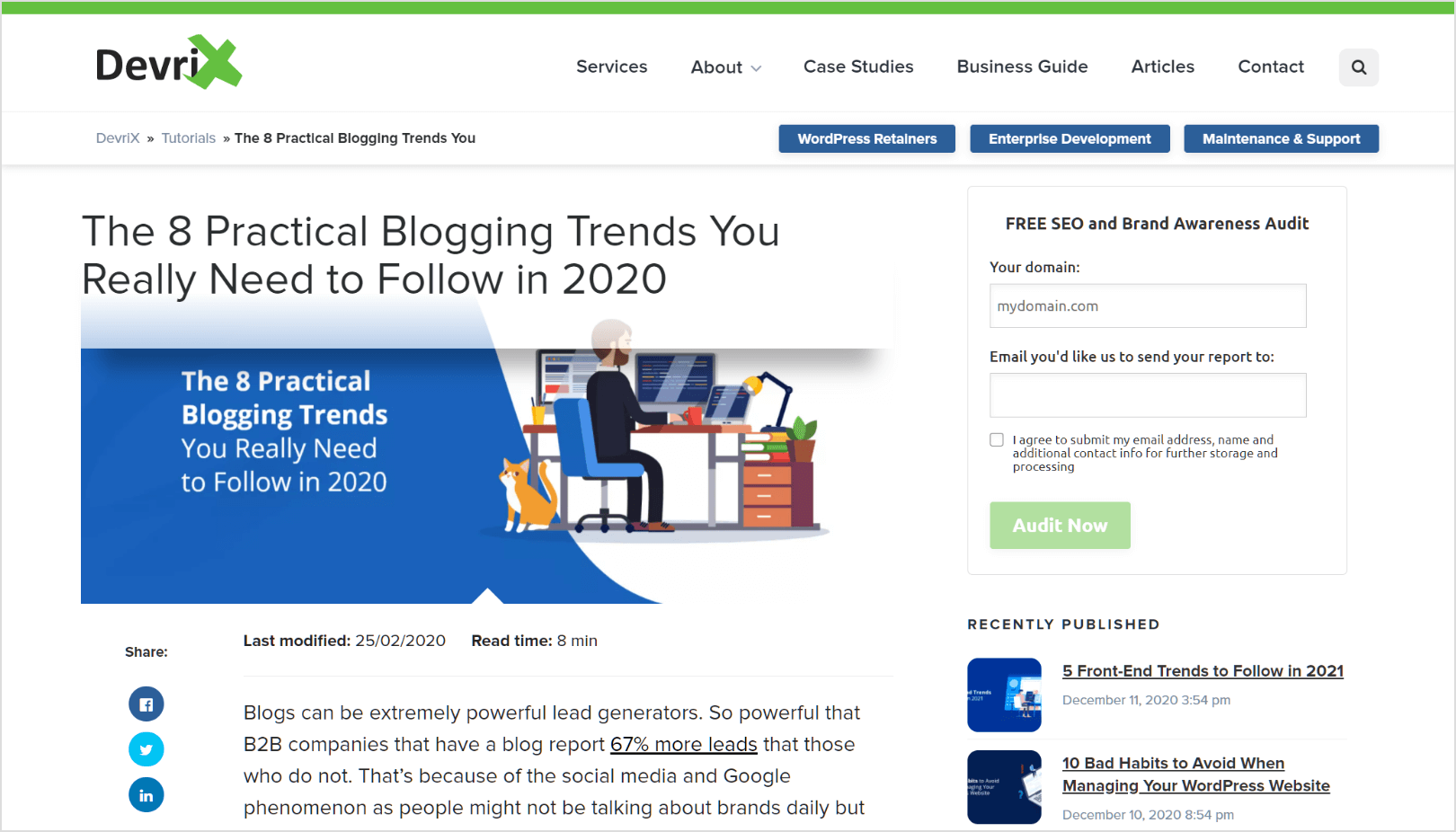  Practical Blogging Trends 2020 blog post