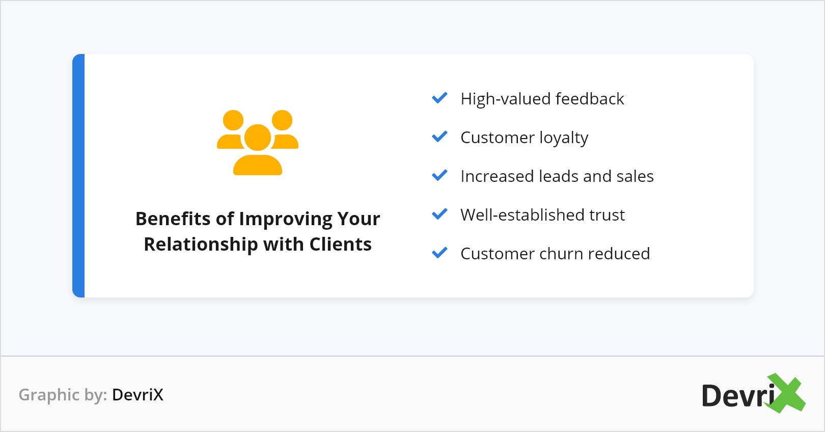 Benefits of Improving YourRelationship with Clients