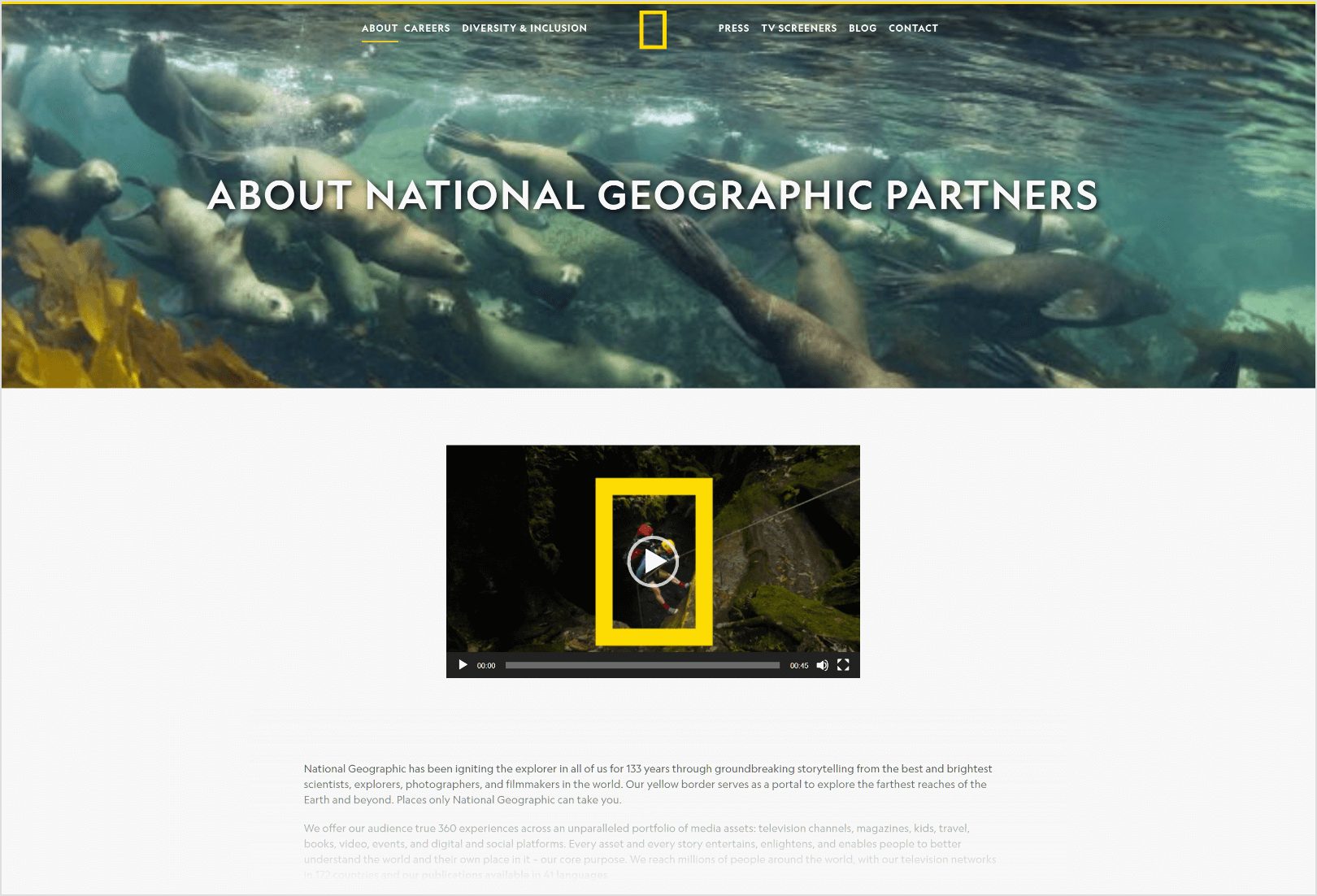 National Geographic About Us Page