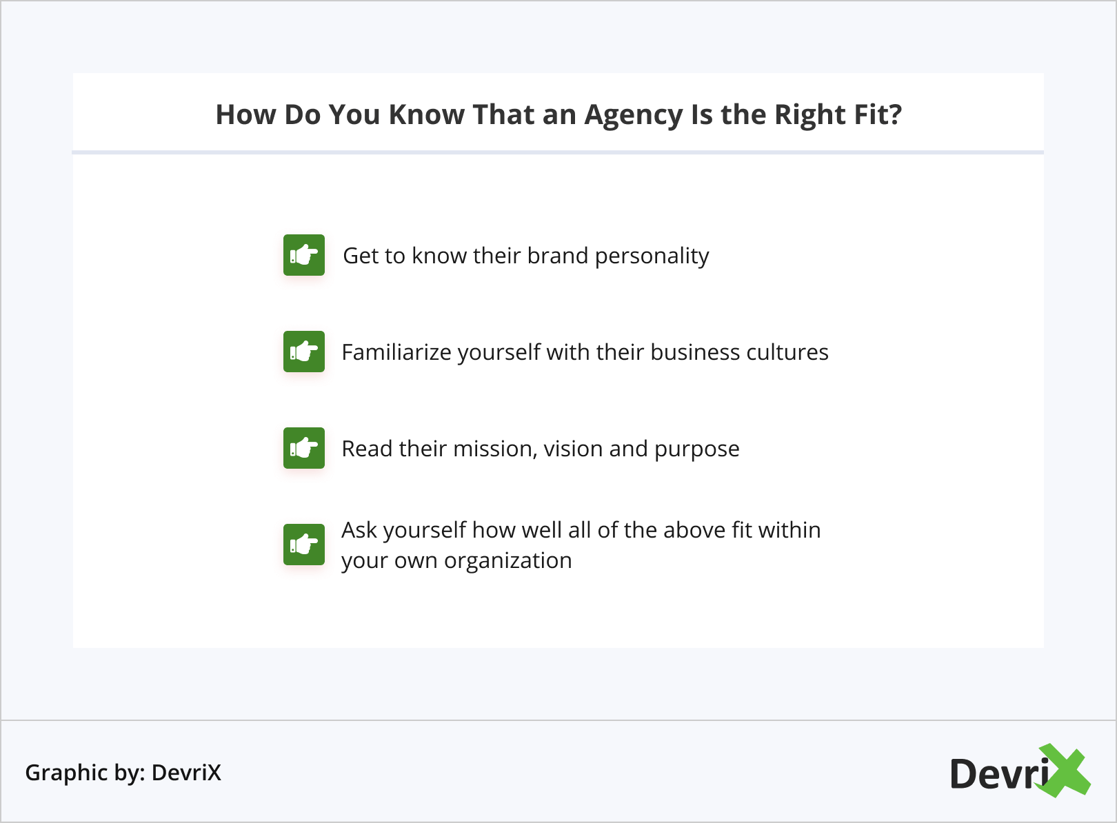 How Do You Know That an Agency Is the Right Fit