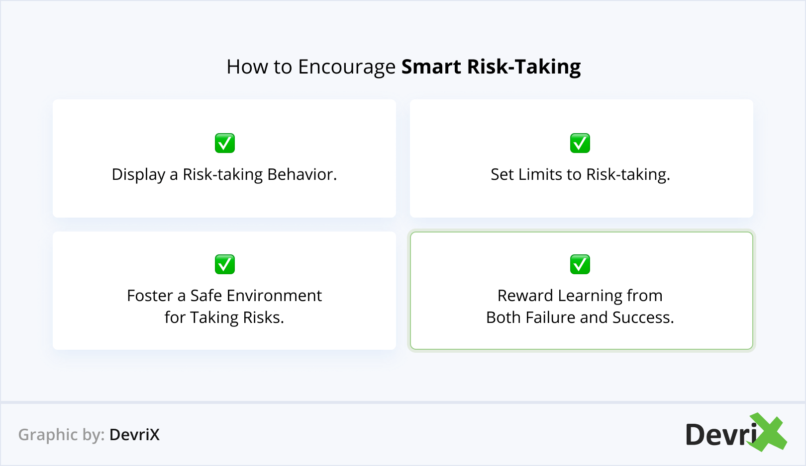 How to Encourage Smart Risk-Taking