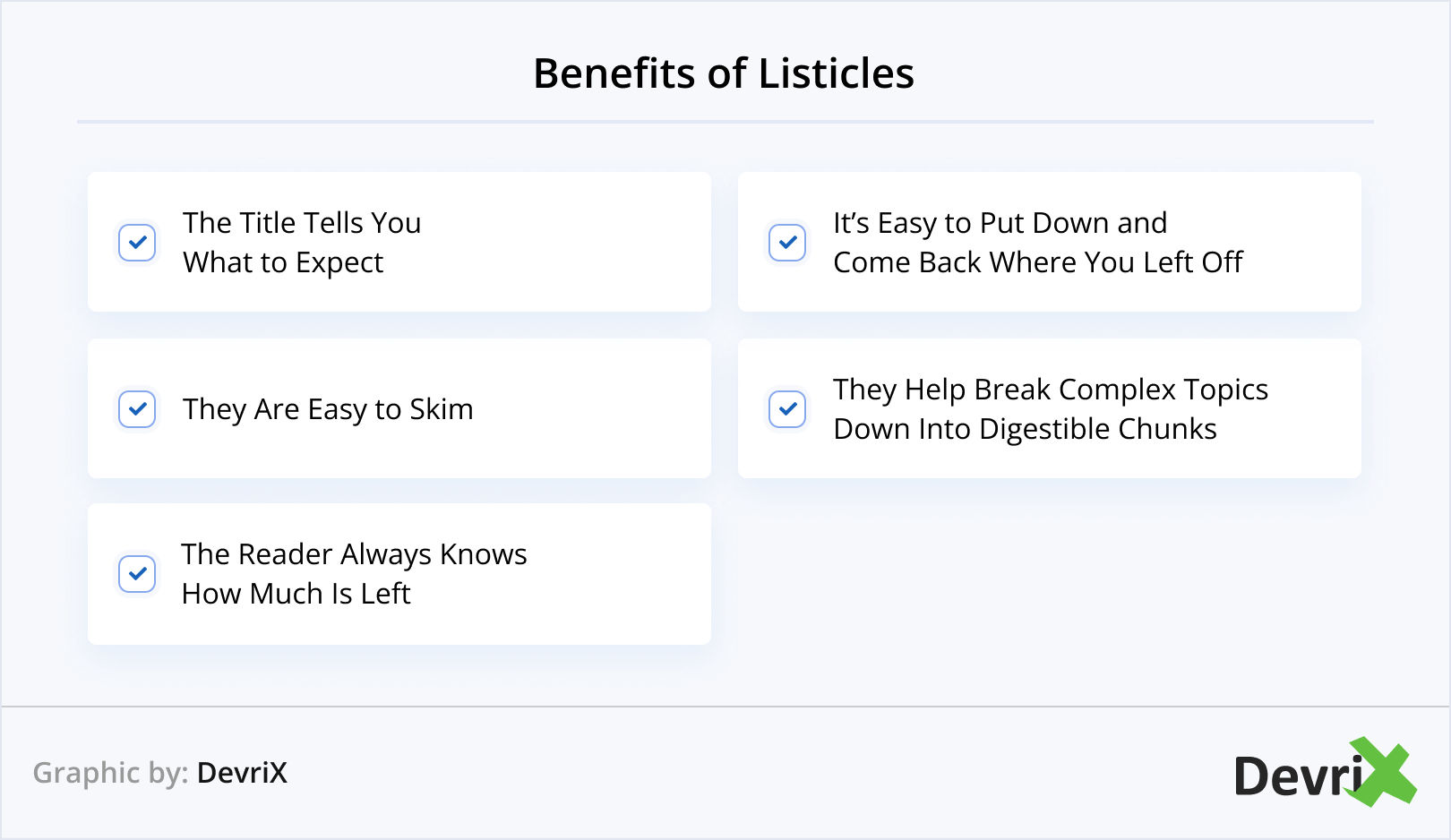 Benefits of Listicles