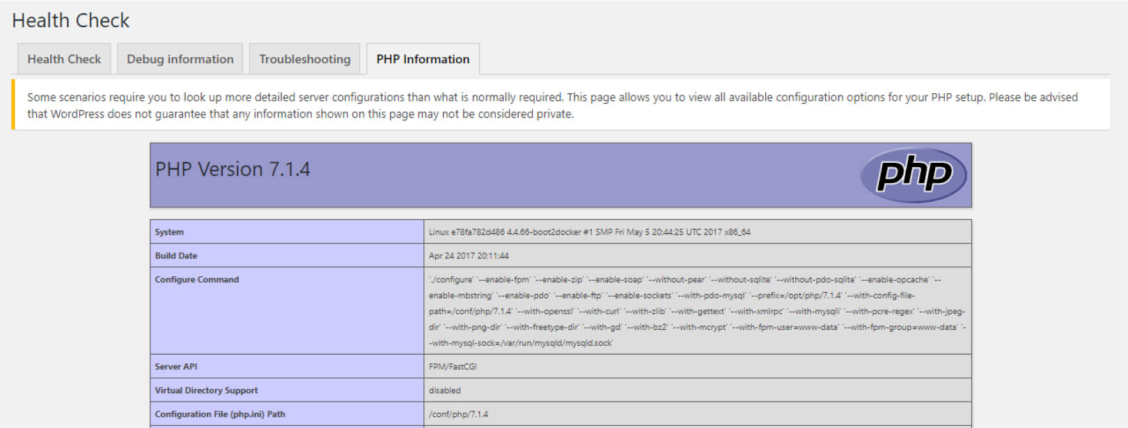 PHP Information