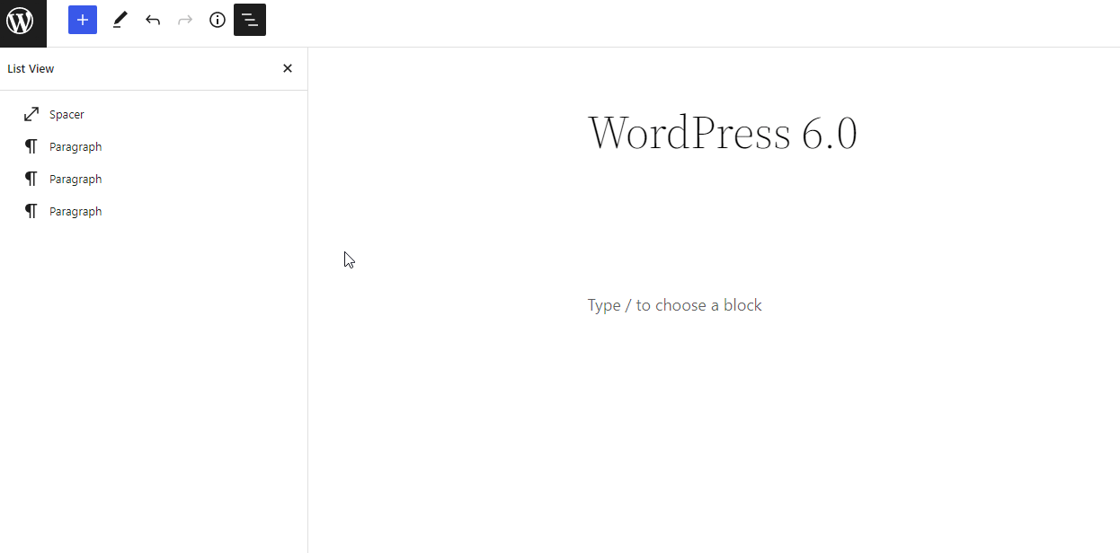 list view list view