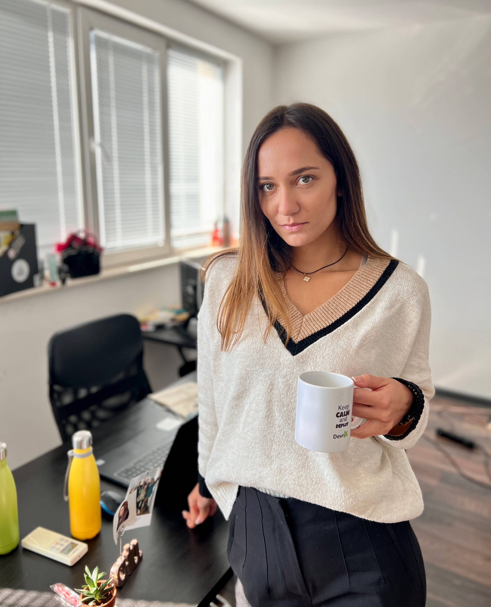 Elly, the marketing coordinator of DevriX