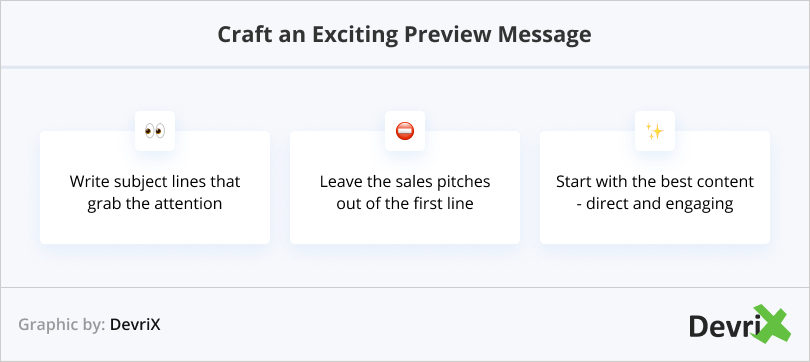 Craft an Exciting Preview Message