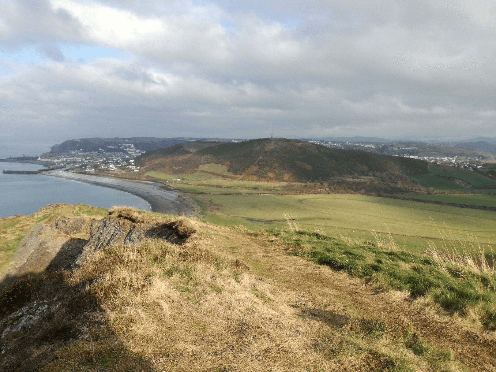 The town of Aberystwyth - panoramic view